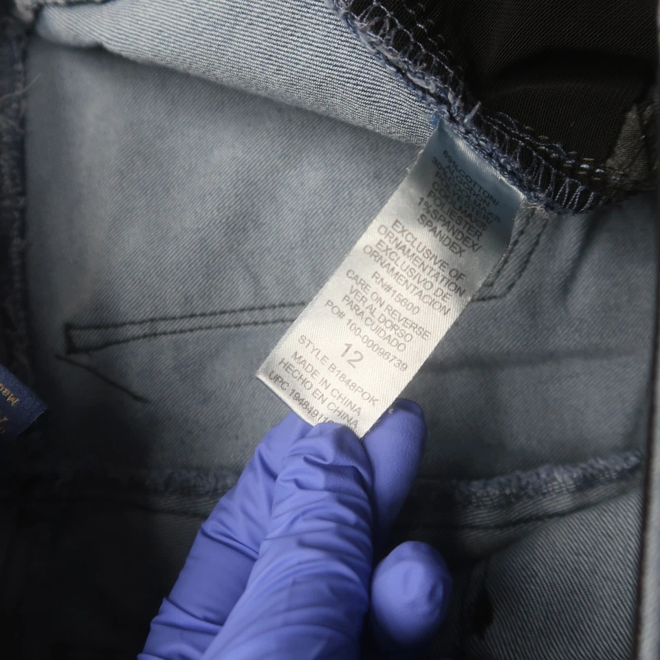 Democracy Ab Solution Girlfriend Jeans Size 12 Elastic Waist Stretch Denim - Image 4 of 4