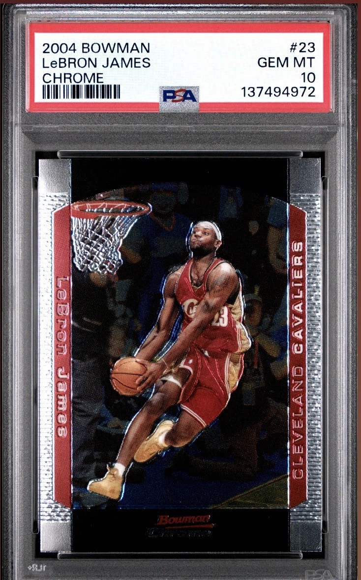 Bowman LeBron James 10 Graded Basketball Sports Trading Cards