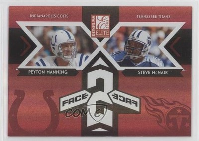 2005 Donruss Elite Face 2 Red 60/250 Peyton Manning Steve McNair #CB-23 HOF 1u6