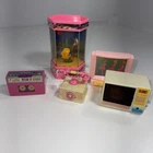 5 Barbie Vintage Wind Up Toys Action Accents Magic Moves In Working Condition