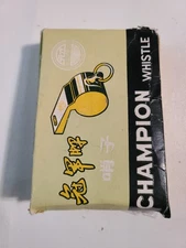 Six (6) Vintage Campion Whistles Made In China Steel Whistle CY211 with Box