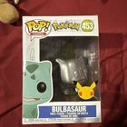 Funko Pop! Vinyl Pokémon Bulbasaur Metallic Figure #453 Standard Size Silver