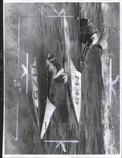 LARGE 1963 Press Photo Class "B" Hydro Race - SSA33771