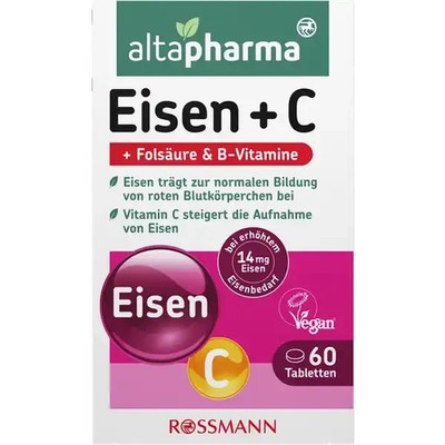 Altapharma Eisen+ C Tabletten, +Folsäure & B-Vitamine, neu&ovp
