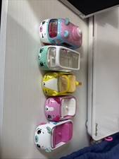 Shopkins Cutie Cars Lot of 5 Ice Cream Van And 4 Others