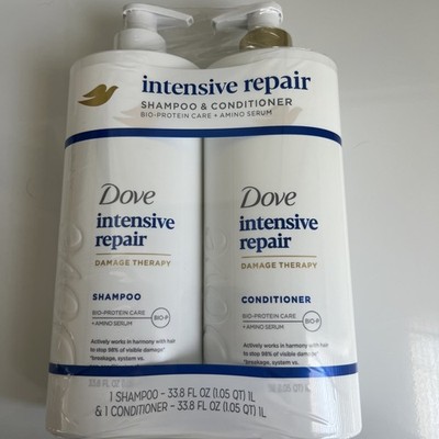 Dove Intensive Repair Damage Therapy Shampoo & Conditioner Set, 33.8 fl oz