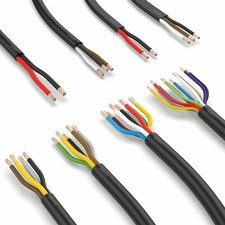 Fahrzeugleitung Anhängerkabel Flachkabel Rundkabel Meterware 2–13-polig