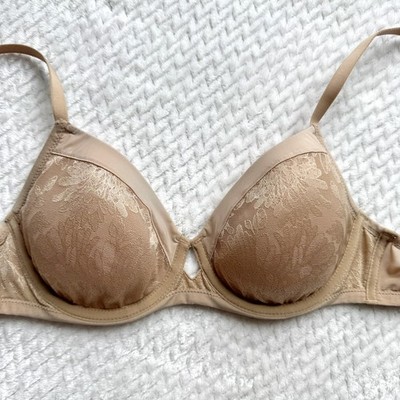 Soma Lightest Lift Perfect Coverage Bra 34B Beige Smooth Underwire Convertible