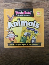 BrainBox Animals New Sealed Ten Minute Brain Challenge Educational Game Fun 8+