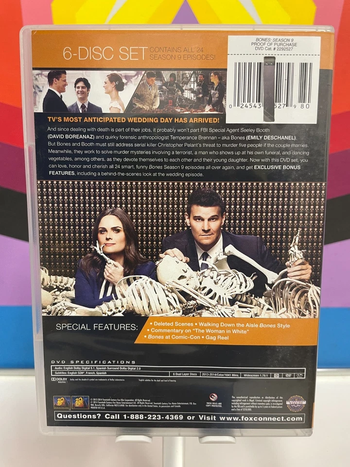 Bones: the Complete Ninth Season (DVD, 2013) - Image 2 of 2