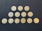 GREAT LOT of 13 FRANKLIN & KENNEDY 90% SILVER HALF DOLLARS 1958-1964 VERY NICE!