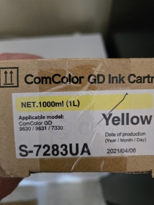Yellow ComColor GD Ink Genuine S-7283UA for Riso Comcolor GD9630/9631/7330