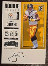 2017 Panini Contenders Rookie Ticket Auto James Conner #320 Pittsburgh Steelers 