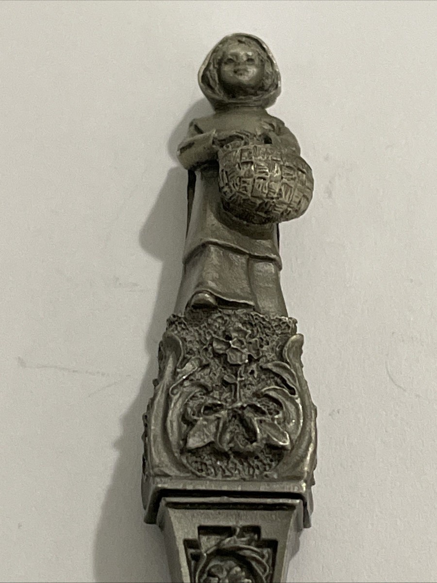 VTG 1979 Franklin Mint Brothers Grimm Pewter Fairy Tale Spoon L