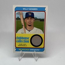 Topps Heritage High Number Clubhouse Relics Willy Adames #CCR-WA Brewers 2023