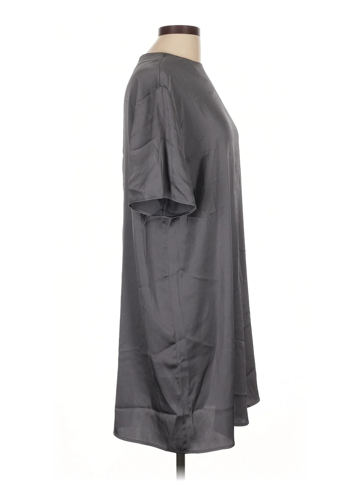 H&M Women Gray Casual Dress L thumbnail 3