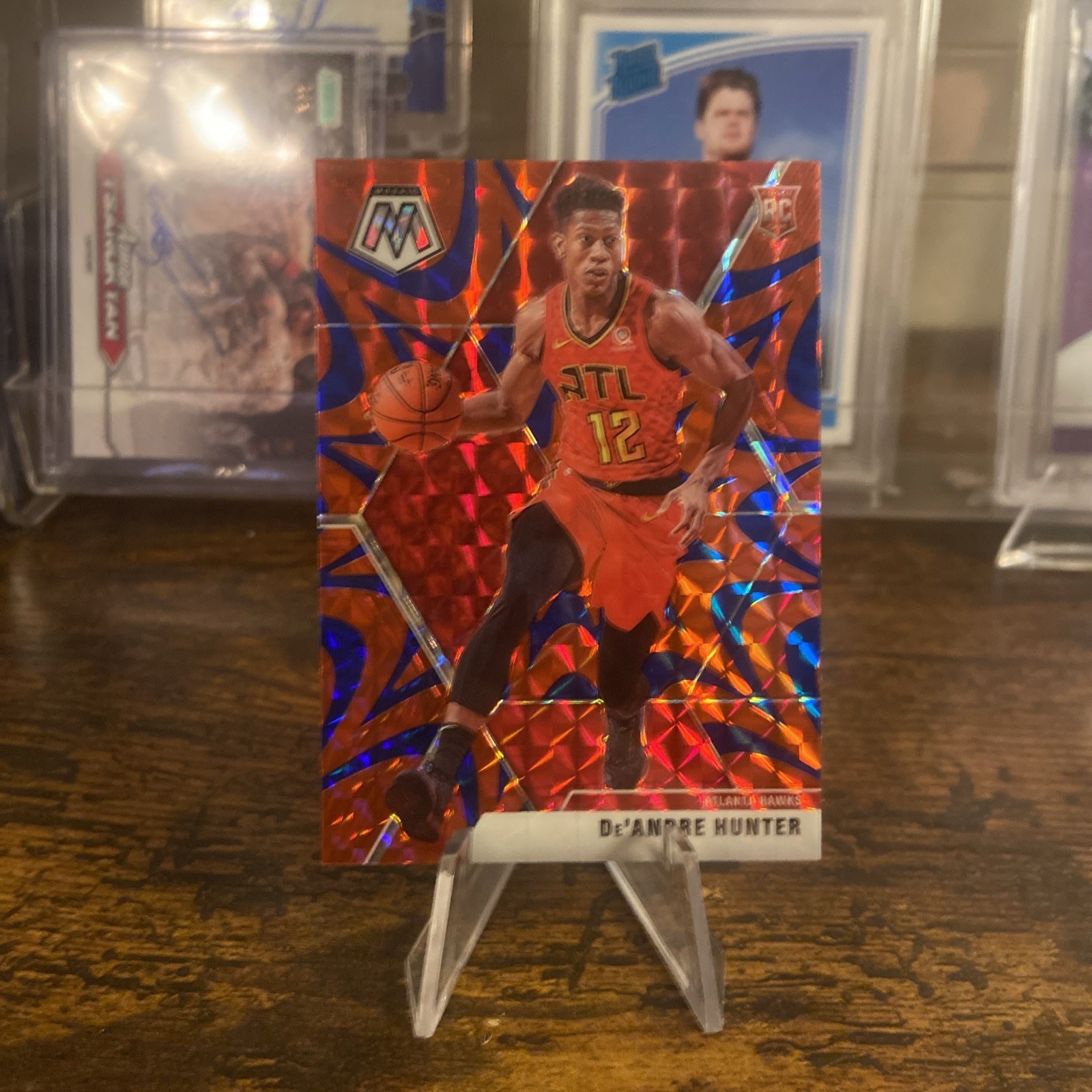 2019-2020 Mosaic De'Andre Hunter Rookie Card #239 Red/Blue Reactive Prizm RC