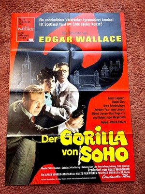 Der Gorilla von Soho Kinoplakat Poster A1, 1968, Edgar Wallace, Tappert, Glas