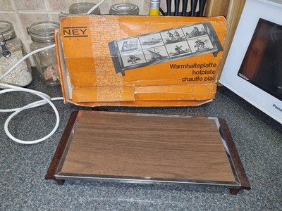 Vintage Original Ney Food elektrischer Kochplattenwärmer mit Box funktioniert