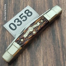 Boker Olde Stag Full Congress Whittler Folding Pocket Knife USA