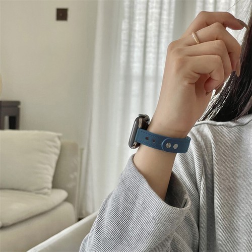 Genuine Leather Strap Band Belt For Apple iWatch Series 8 7 6 5 4 3 2 SE 38-45mm - Picture 5 of 18