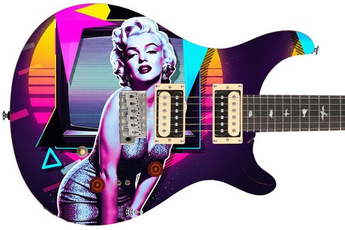 Gitarrenhaut Elektro Axt Wrap Reskin Bass Reface My Dream Angel Marilyn 1749 - Bild 8 von 20