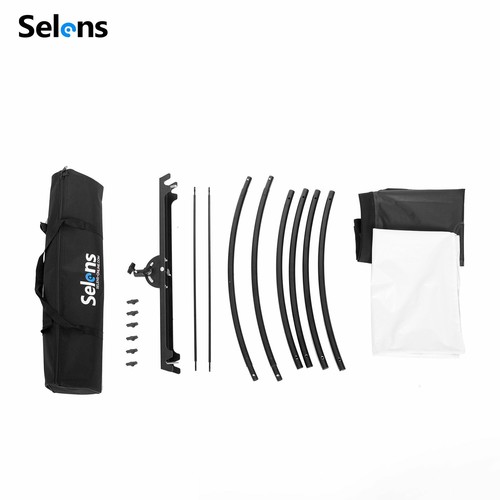 Selens Curved Reflector Portrait Headshot Photography Studio & Half round rail - Picture 8 of 12