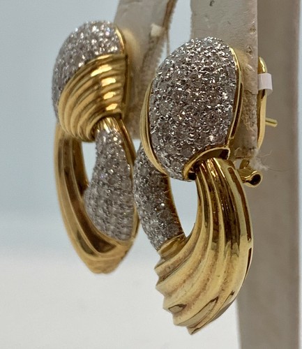 Diamond Earrings 18K Gold 4.02ctw VS I Diamonds Appraissal - Picture 6 of 8