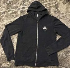 Goose Island Beer Company Full Zip Drawstring Sweater Large Dbl Sided