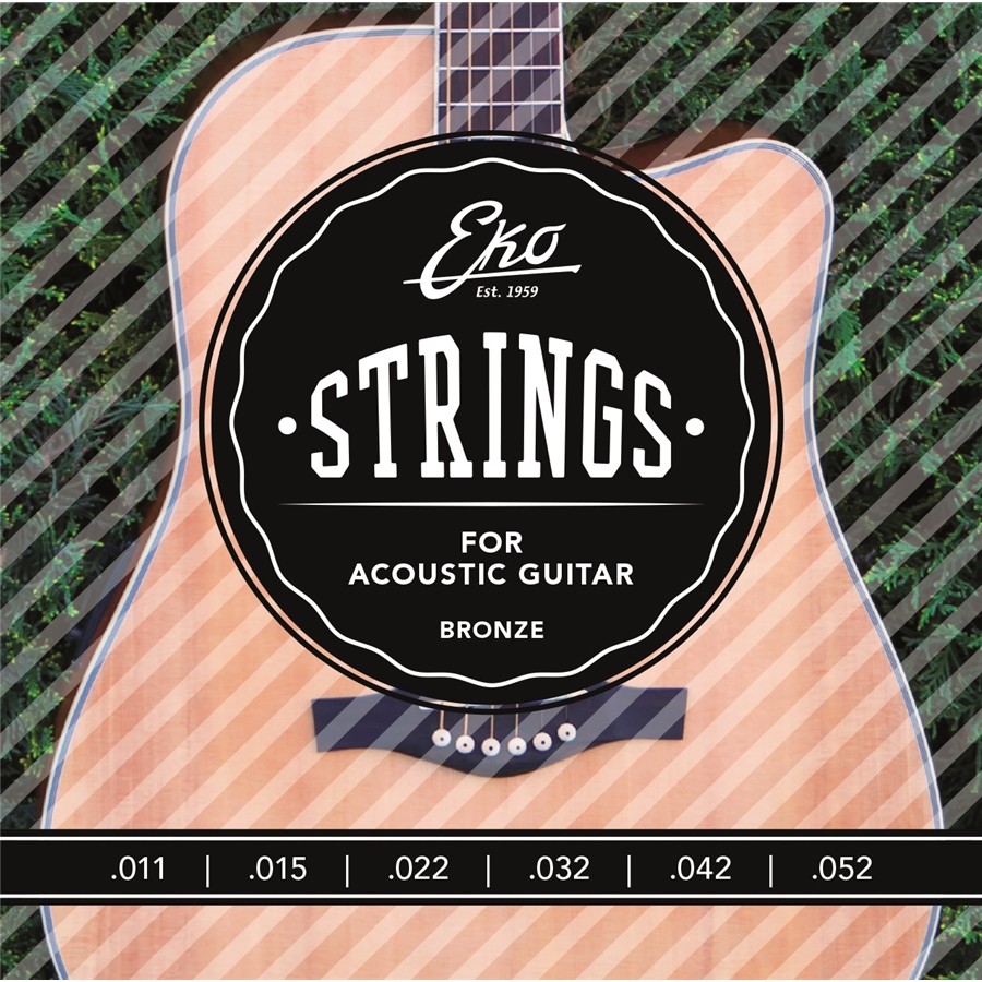 EKO Acoustic String Light Medium 011/052 Muta Corde per Chitarra Acustica 011/05