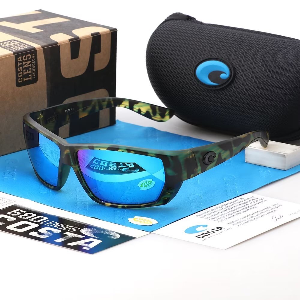 Costa del Mar Tuna Alley  Camouflage green frame/blue polarizer (580P)