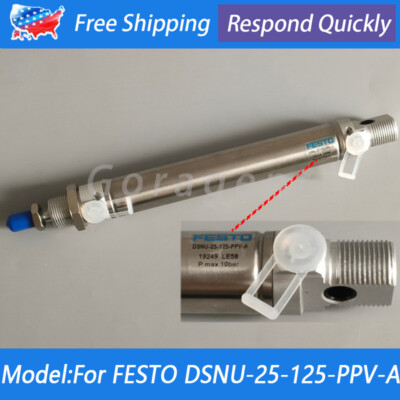 NEW Round Standard Pneumatics Air Cylinder For Festo DSNU-25-125-PPV-A 19249