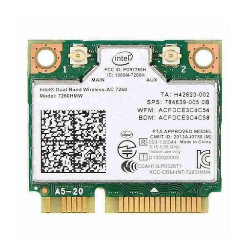 For Intel 7260HMW Dual band wireless-AC 867Mbps 802.11ac 4.0 PCI-E USNEW G3D5 - Afbeelding 4 van 12