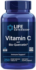 VITAMIN C and BIO-QUERCETIN PHYTOSOME 1000 mg 250 Vege Tablet LIFE EXTENSION