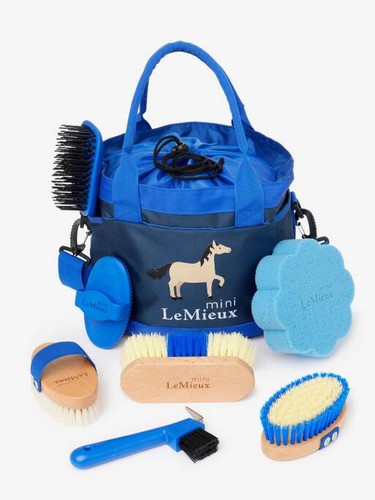 LeMieux Mini Grooming Set Kids Complete Storage Bag, Brushes, Sponge & Hoof Pick - Picture 13 of 13