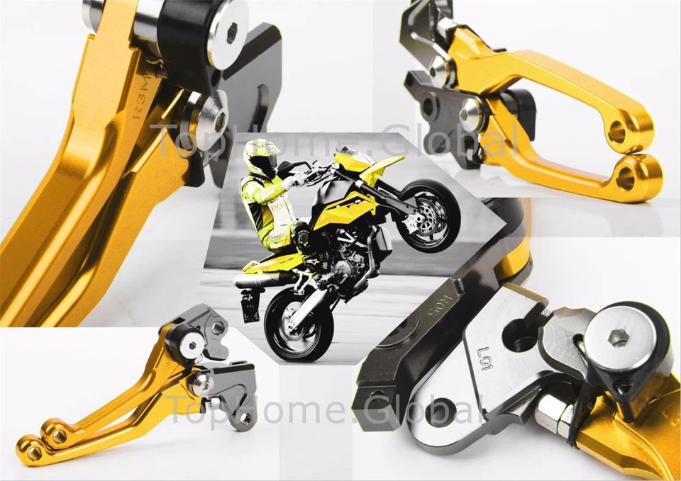 For Suzuki RMZ250 2004 & 2007-2019 Clutch Brake Levers Pivot Gold US 2018 2017 - Изображение 4 из 4