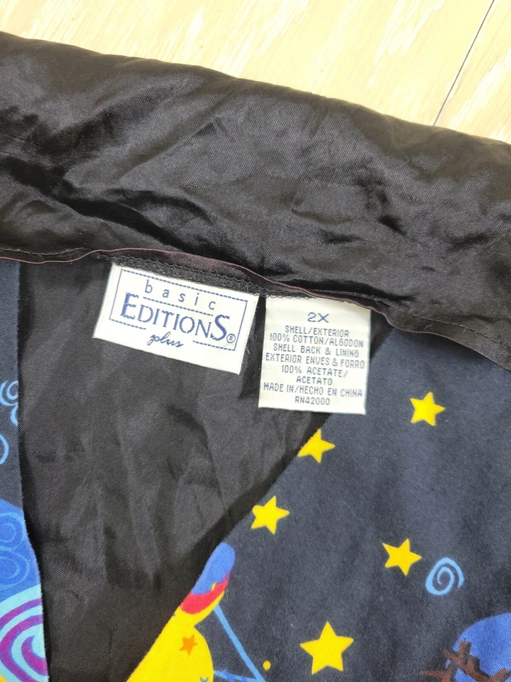 Basic Editions Plus Halloween Vest 2x Teach Spooky Holiday Party Womens Cute - Image 4 of 4