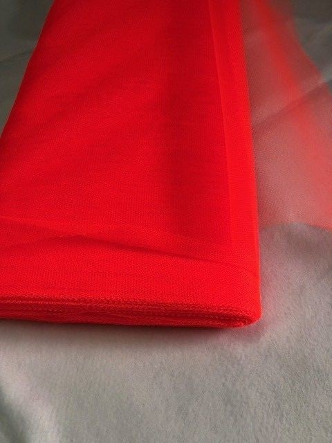 Tulle rigide mariage orange fluo 140cm idéal pour décoration de salle et tutoriels DIY