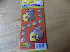 Vintage Coffee Scented Mello Smellos Scratch Sniff Smell Stickers STILL SEALED
