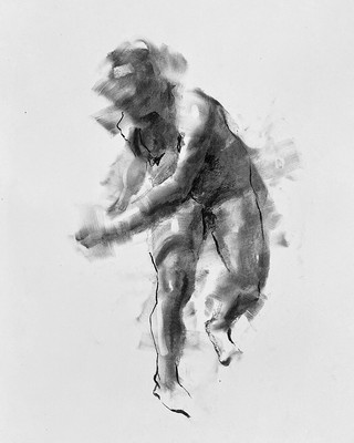 Original expressive figure drawing, A2 size (42x59.4cm) contemporary art