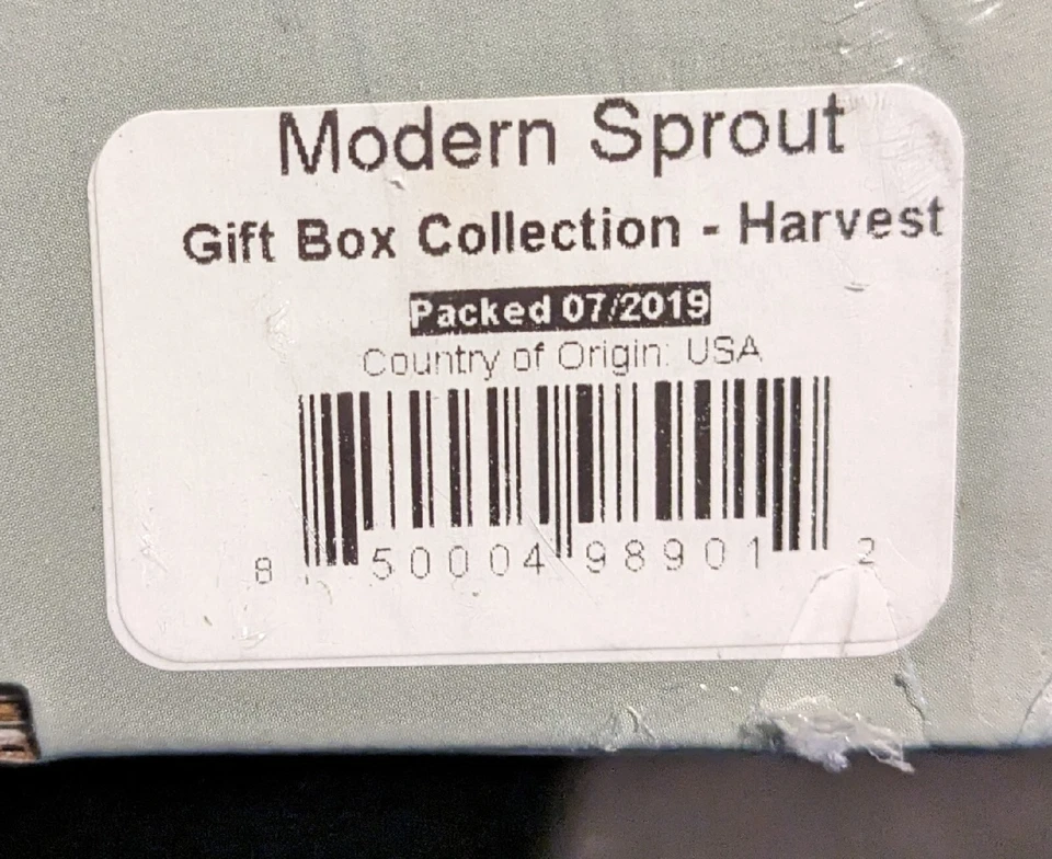 Modern Sprout Gift Box Collection Harvest - Basil Grow Kit + Shears + Towel NIB - Image 3 of 4