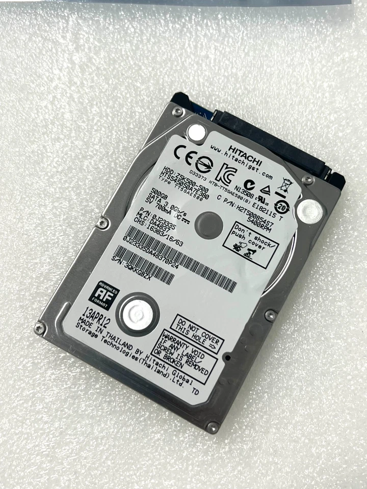 HGST HTS545050A7E380 Travelstar 500GB Z5K500-500 5400RPM 2.5" Laptop Hard Drive - Image 4 of 4