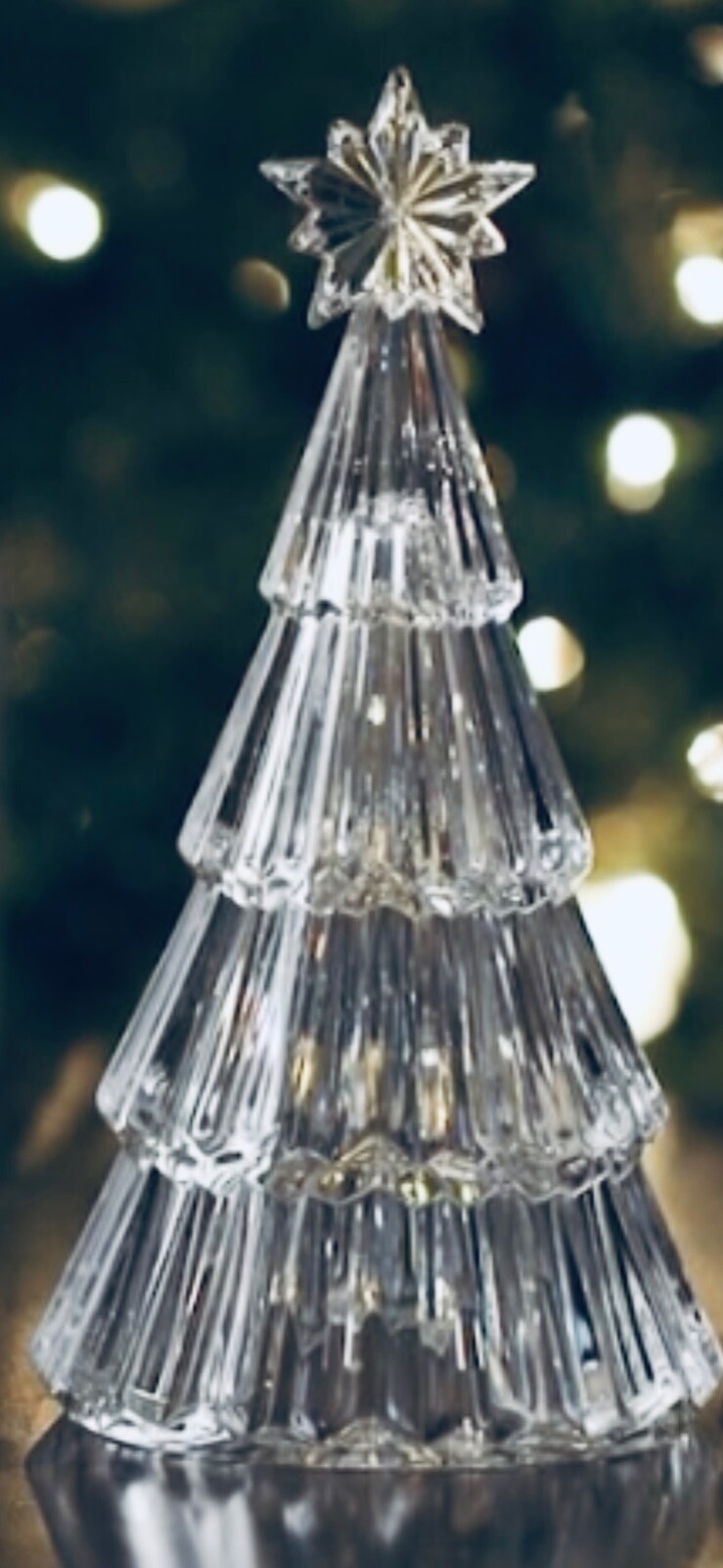 Waterford MARQUIS Crystal 8" CHRISTMAS TREE Figurine Sculpture - LOVELY