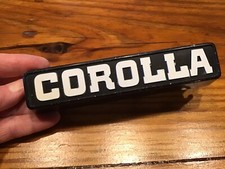 Vintage Toyota Corolla Block Letters Emblem Badge Logo Plastic 3521