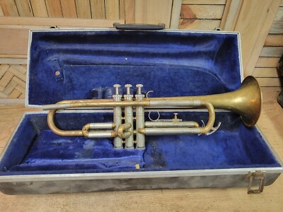 Very Unique, Raw Brass And Nickel Trumpet | eBay