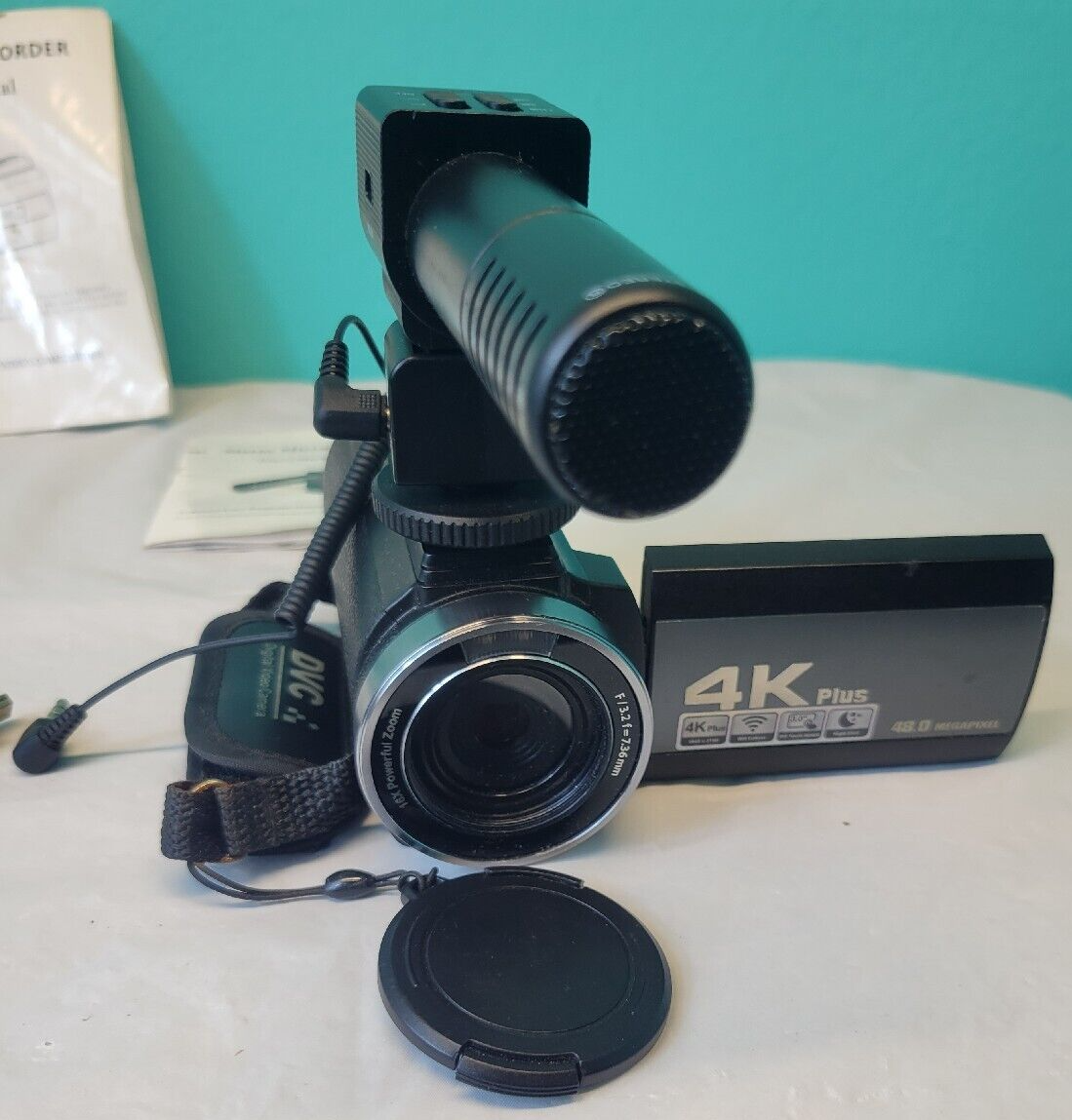 HDV-244K 48MP 4K WIFI DVC Digital Camera Camcorder w/ Microphone