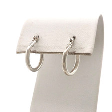 Sterling Silver Round Tubular Hoop Earrings Child Petite