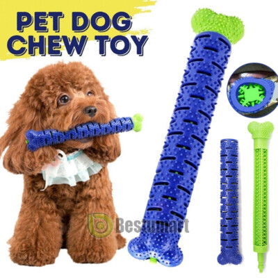 in Dog TPR Chew Bite Toy Toothbrush Pet Molar Teeth