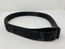 Blue Alpha Low Profile EDC Belt / Wrapped Black Multicam