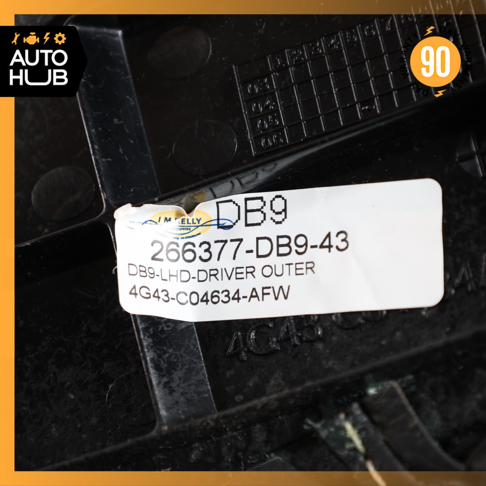 13-16 Aston Martin DB9 GT Left Side Upper Inner Cover Air Vent Trim OEM 7k MILES